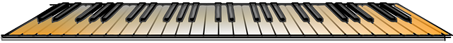 Piano Keyboard Vector Music Keys - Computer Keyboard (640x320)