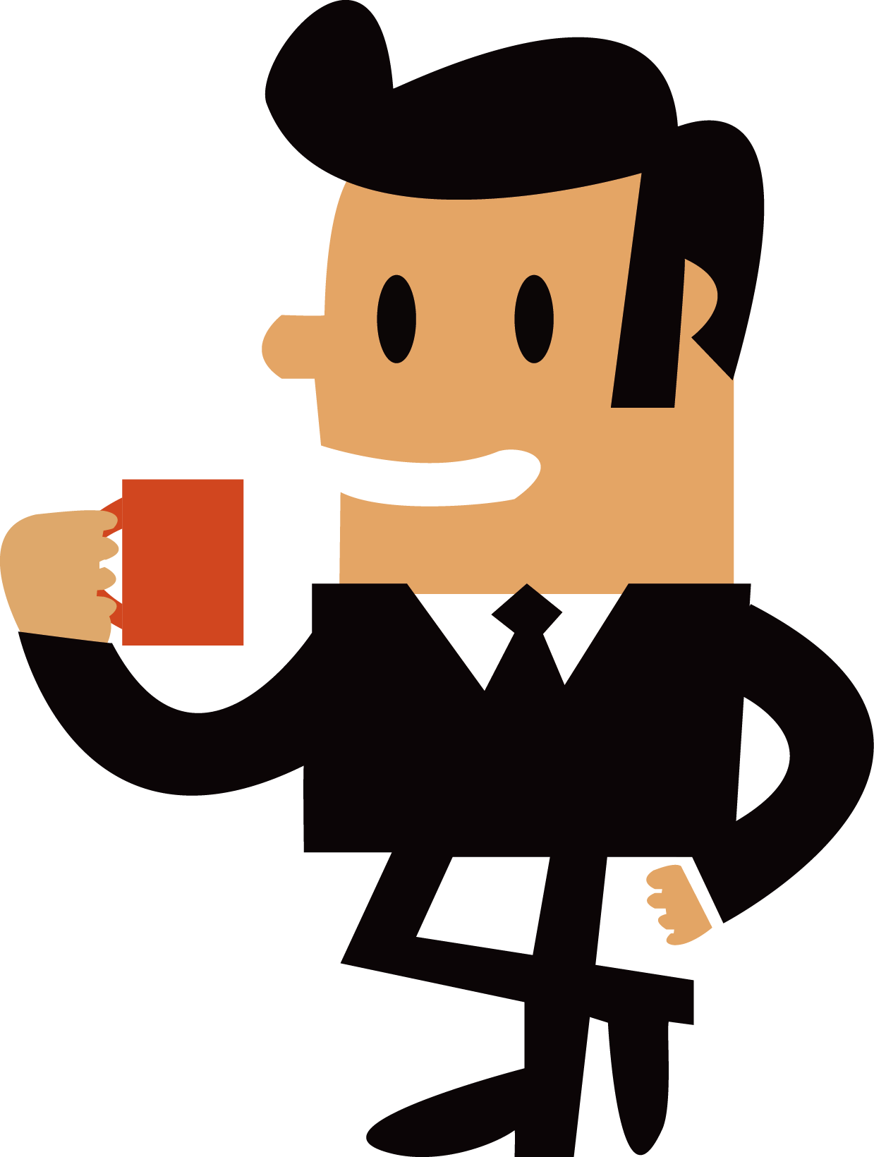 Tea Coffee Cartoon - Job Interview (1239x1640)