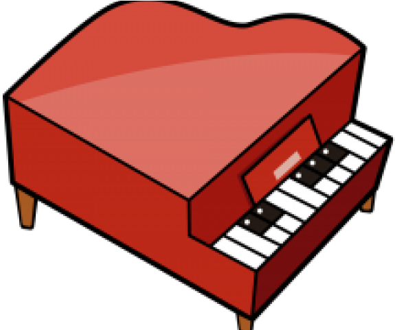 Piano Clipart Red Piano - Object That Produces Sound (640x480)