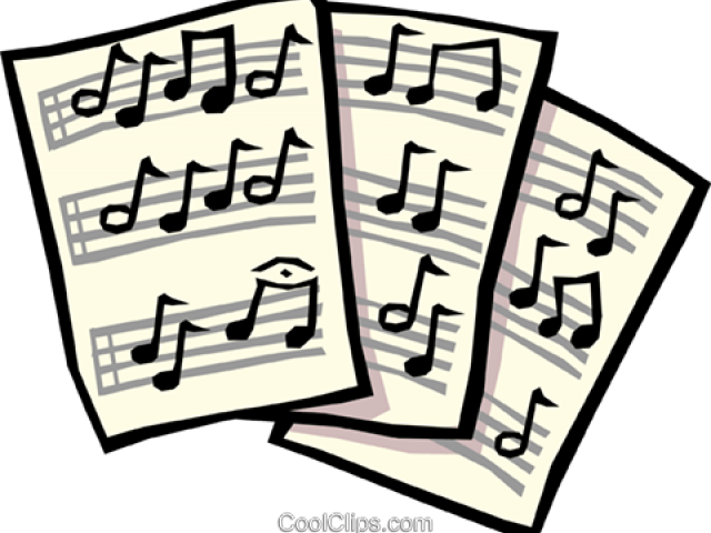 Sheet Music Clipart Piece - Song Clipart (640x480)