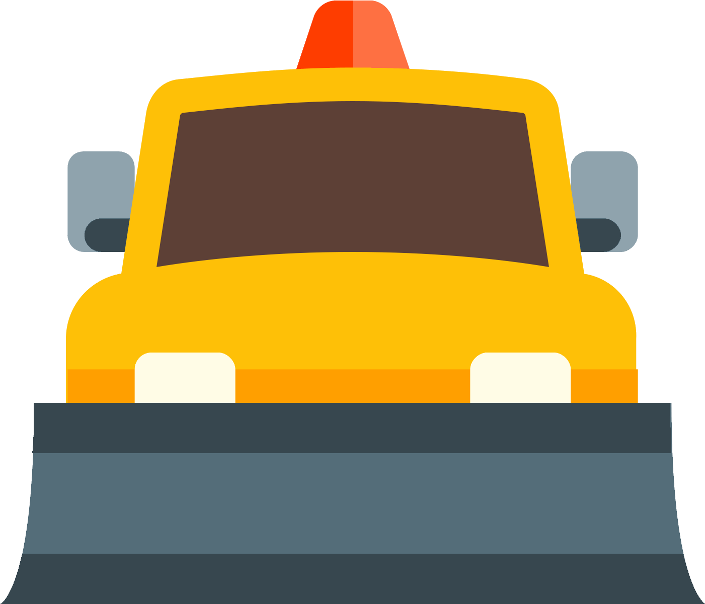 This Icon Depicts A Snow Plow Truck - Snowplow (1600x1600)