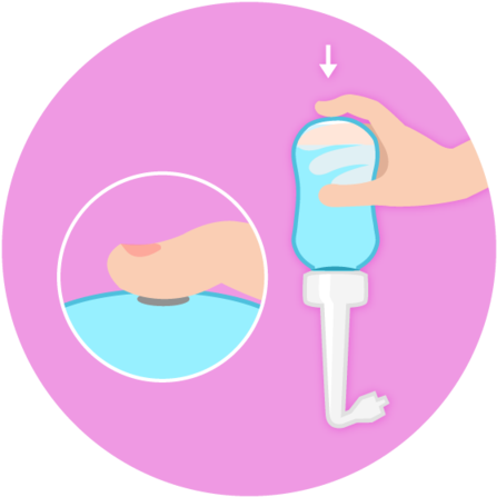 Screw Cap On Securely And Invert The Bottle With One - Fridet Mom Washer (600x448)