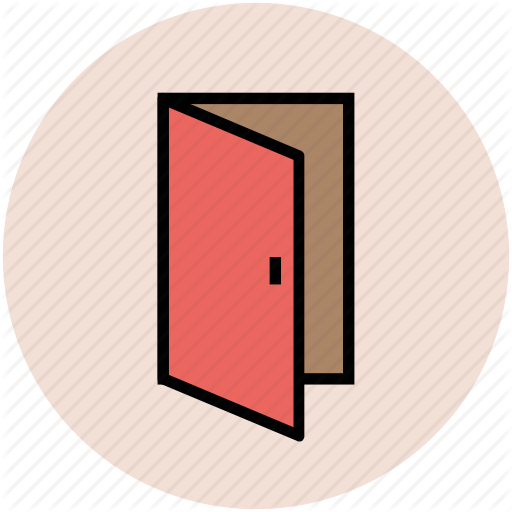 Pin Exit Door Clipart - Door (512x512)