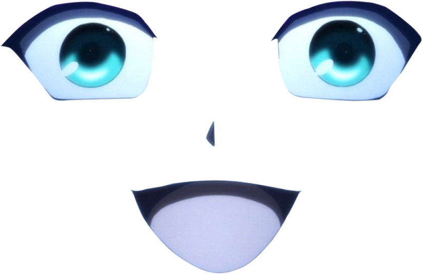 Anime Eyes And Mouth Png (1280x720)