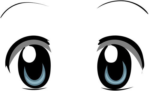 Ojos Tipo Anime - Anime Eyes Png (500x306)