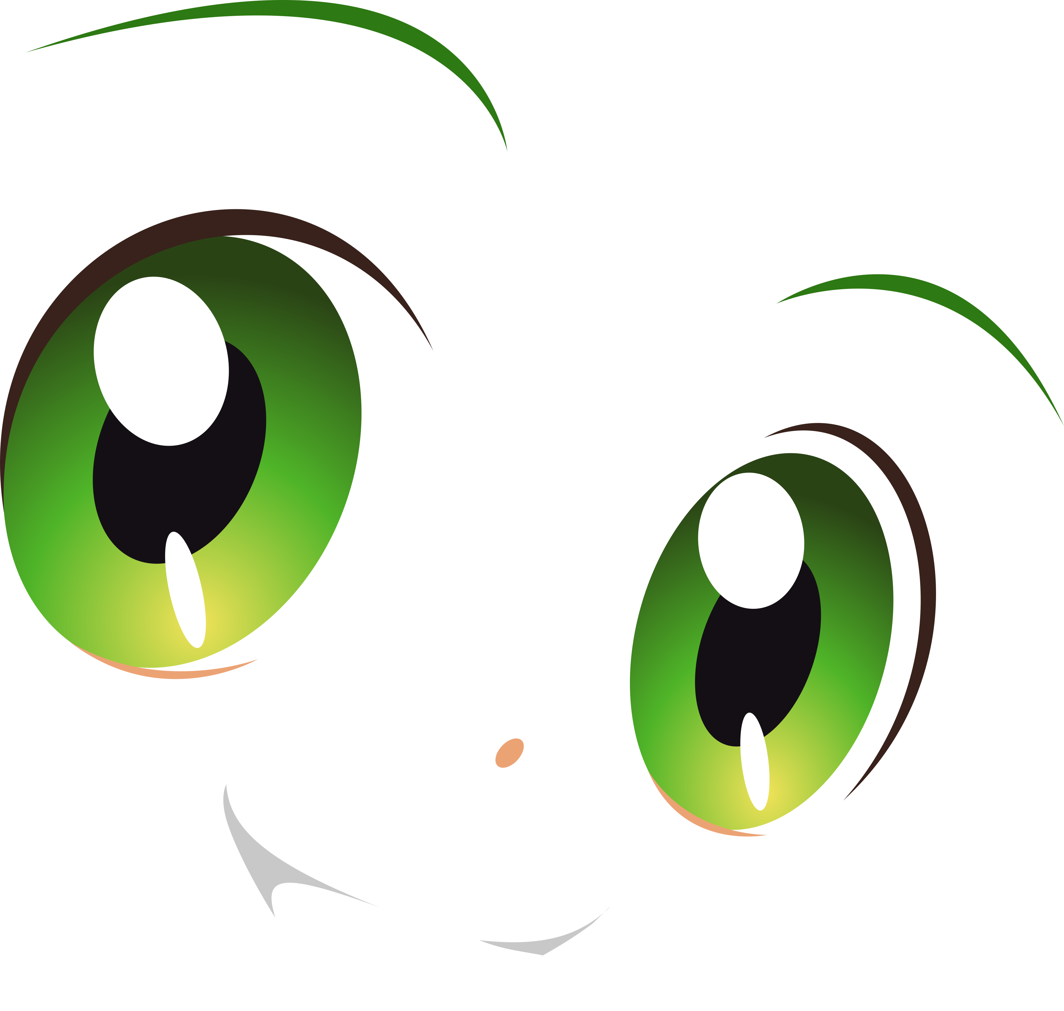 Eye Smile Anime Clip Art - Eye Color (3500x3328)