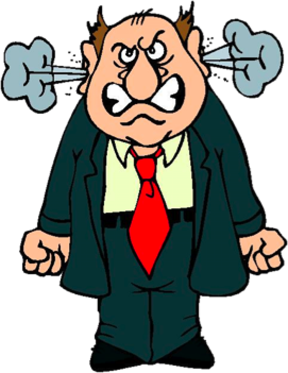 Anger Management Feeling Clip Art - Angry Person Cartoon (926x1200)