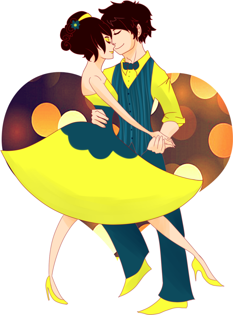 Lovers Dance When They're Feeling In Love By Cookiekhaleesi - Cartoon (900x1134)