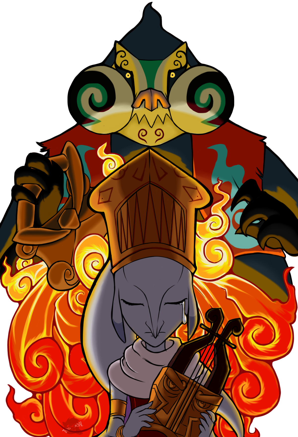 Author Comments - " - Jalhalla Wind Waker Art (1200x1762)