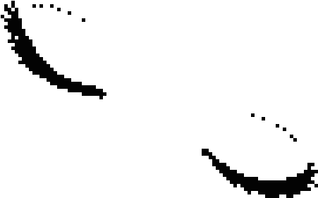 Anime, Eyes, And Pixel Art Image - White Aesthetic Transparent (500x700)