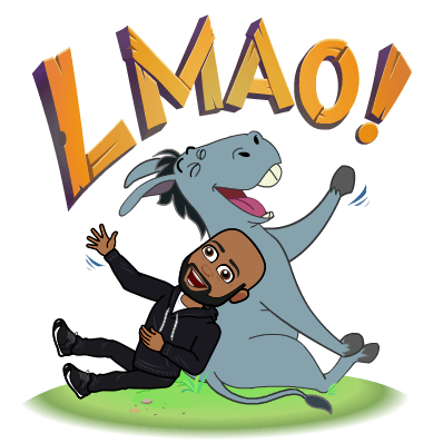 "you Have No More Use For That Chant Because The Clintons - Laughing Bitmoji (398x398)
