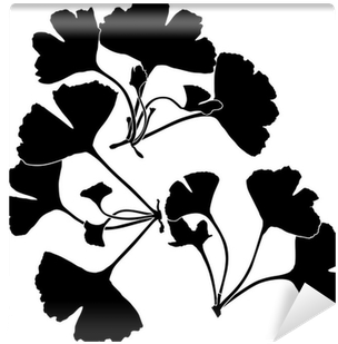 Ginko Biloba Silhouettes - Ginkgo Biloba Branch (400x400)