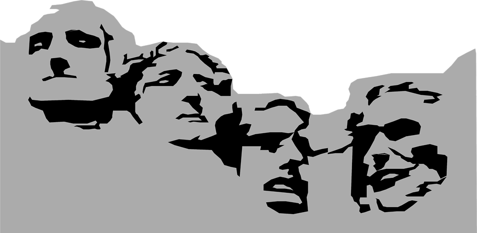 Illustration Of Mount Rushmore In South Dakota - Mount Rushmore Vector Free (958x469)