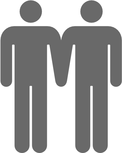 At Families First We Are Proud To Serve The Lgbtq Community - Man And Man Icon (512x512)
