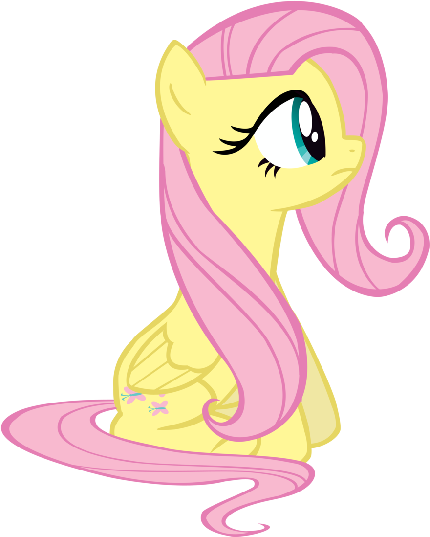 Sitting Fluttershy - My Little Pony Fluttershy Sitting (900x1160)