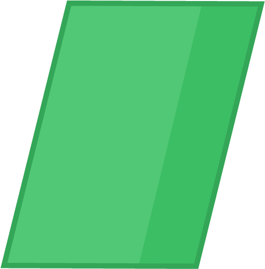Smaragdine-colored Parallelogram Thats Leaned Towards - Parallelogram (527x535)
