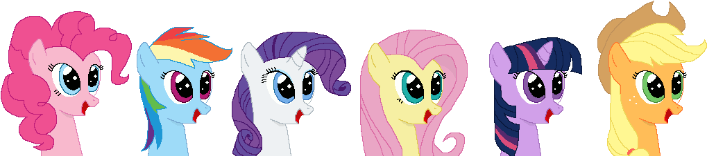 [/color]i Whip My Head Back And Forth - Mlp Gif Mane Six (1100x300)