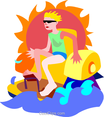 Lifeguard Watching Swimmers Royalty Free Vector Clip - Lifeguard Watching Swimmers Royalty Free Vector Clip (426x480)