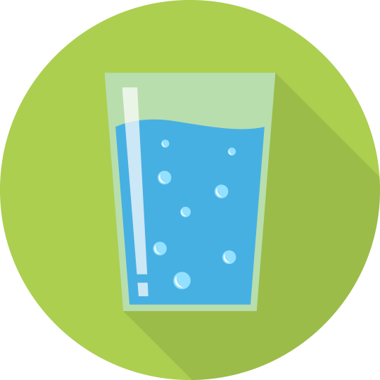 Drinking Water Improves Blood Circulation And Prevents - Circle (540x540)