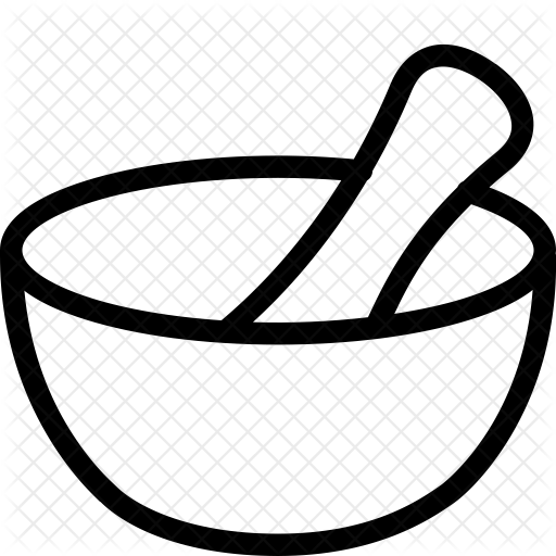Ayurveda Icon - Mortar And Pestle (512x512)