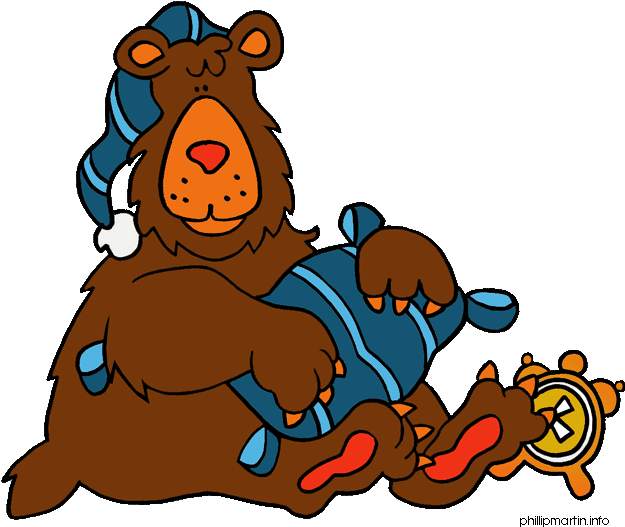 Adaptations - Bear Hibernation Clip Art (648x570)