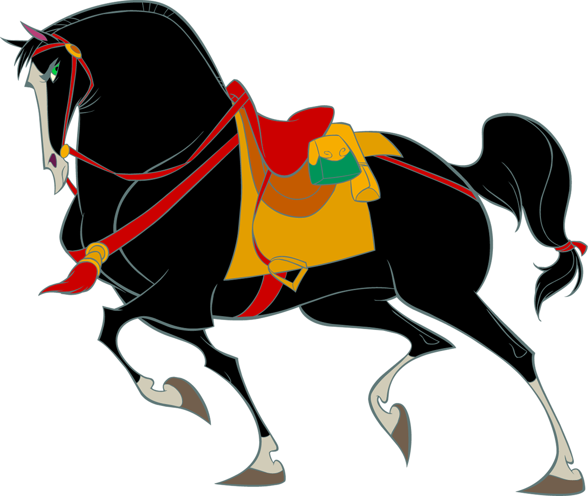Fa Mulan Li Shang Caballo Cri-kee Mushu - Mulan Horse Mushu (1200x1012)
