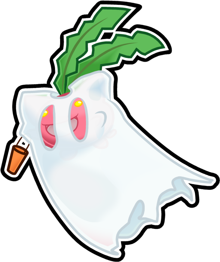 Hoppip Halloween Sticker By The Blue Pangolin - Hoppip Halloween Sticker By The Blue Pangolin (894x894)