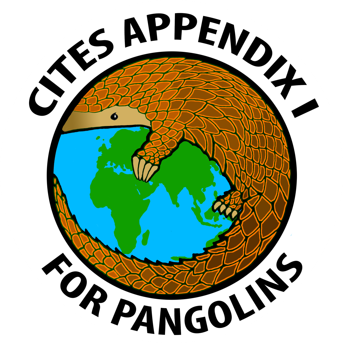 And Post It To Facebook Or Twitter, Tagging @cites - Cites Pangolin (1110x1110)