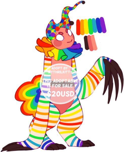 Clown Bunny 20usd, Dm Me If You Want Them ^^ - Clown Bunny 20usd, Dm Me If You Want Them ^^ (500x612)