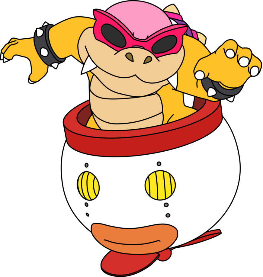 Roy Koopa In His Clown Car By Raykoopa - Roy Koopa Without Glasses.
