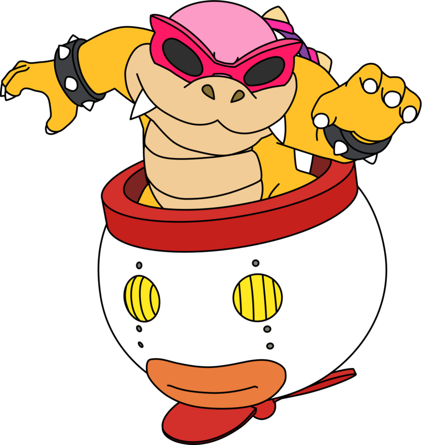 Roy Koopa In His Clown Car By Raykoopa - Roy Koopa Without Glasses (871x917)