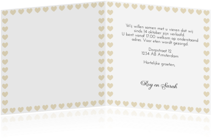 Twee Tot 'love' Samengesmolten Ringen Op Deze Verlovingskaart - Document (455x350)
