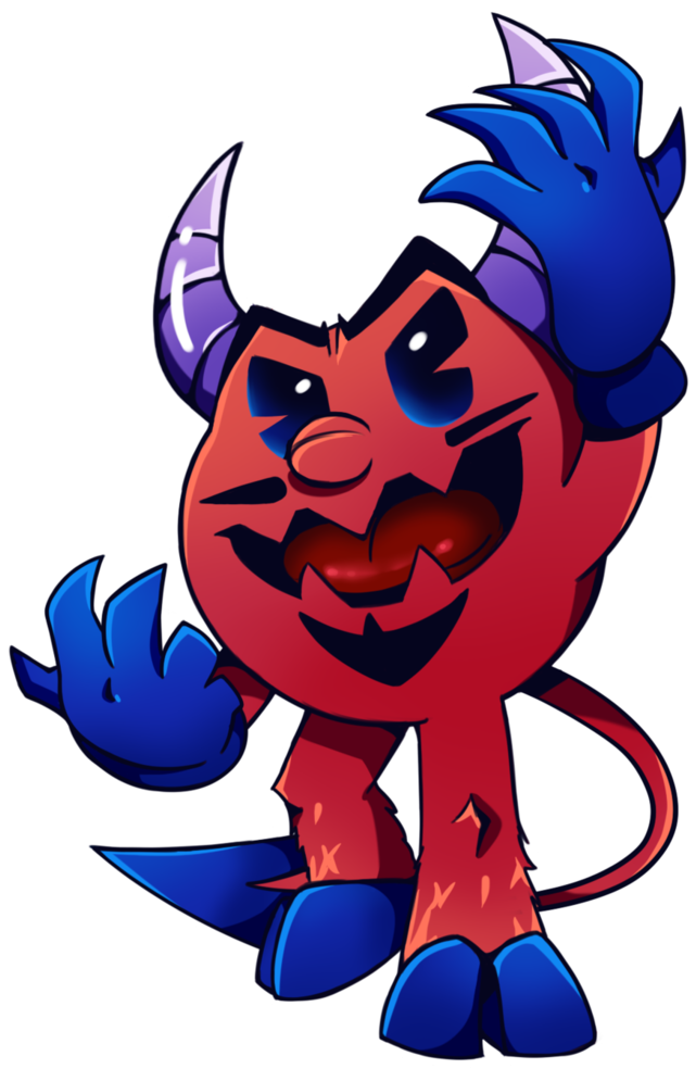 Devil Clipart 8 Bit - Pac Devil (751x1064)