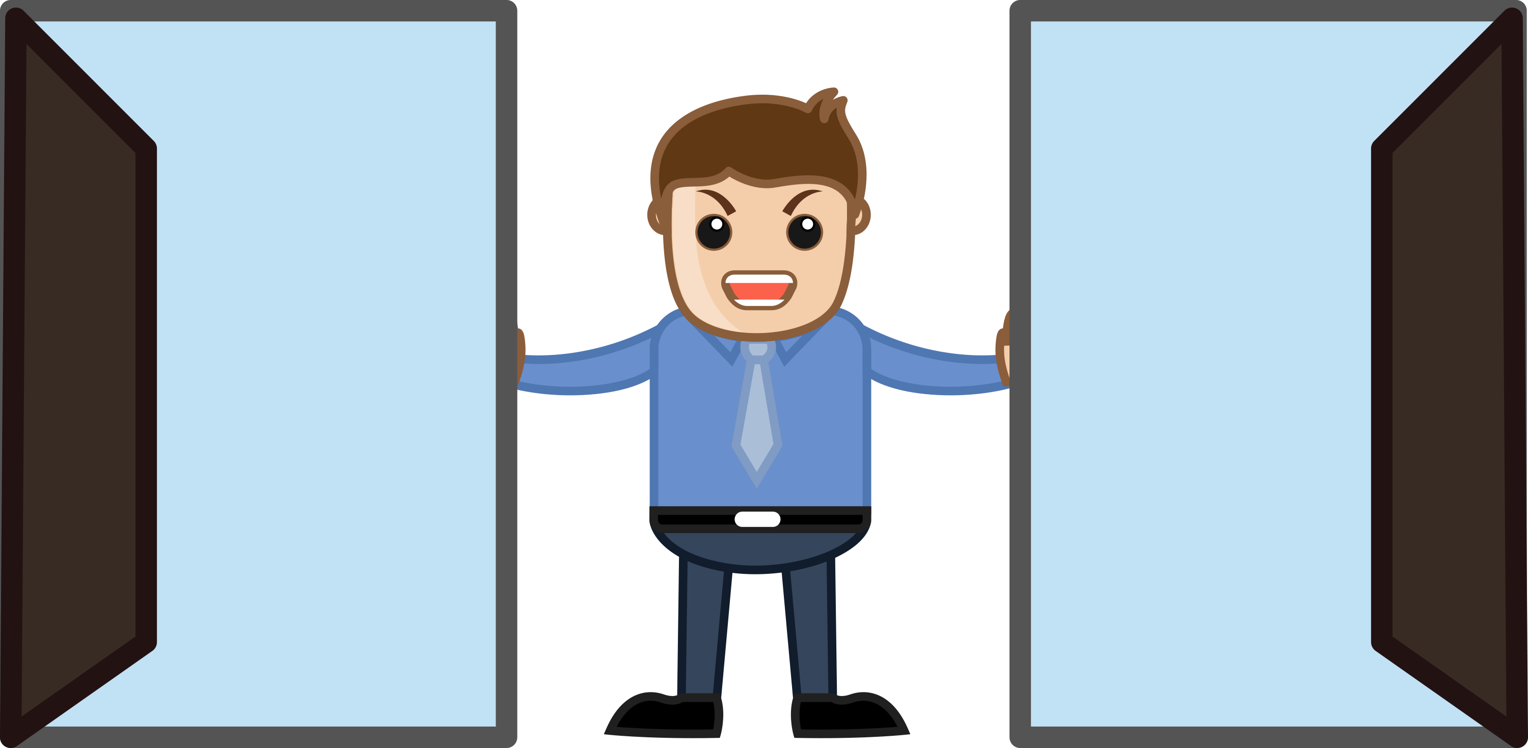 Animated Clip Art Business - Directorio Telefonico Dibujo (3000x1469)
