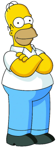 Bart Simpson Clipart Doh - Homer Simpson Cartoon (300x500)