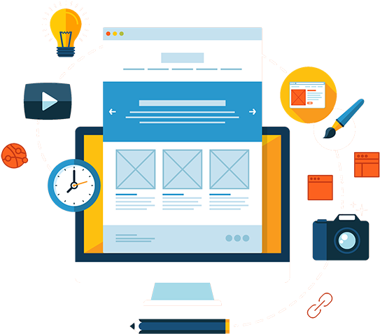 Smart Web Ensures That The Landing Page Is Tailored - Web Design (580x525)
