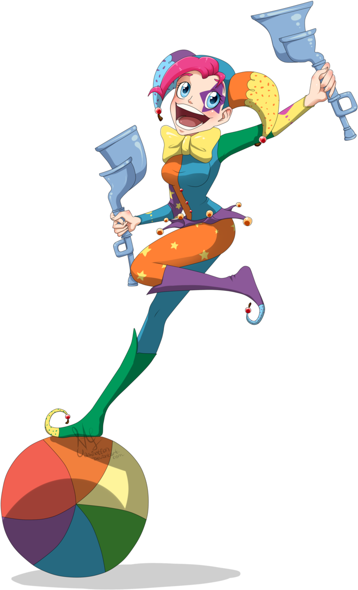 Vasination, Flugelhorn, Humanized, Jester, Juggling, - Cartoon (800x1216)