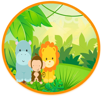 Alfajores3 -candy Bar Animalitosde La Selva Bebes Kit - Jungle Background Vector (418x400)