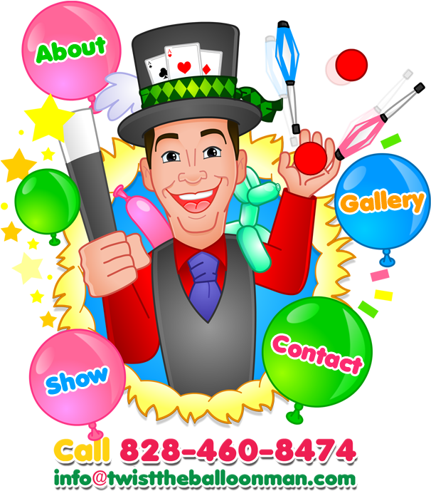 Eye Popping Balloon Twisting, Mind Boggling Magic, - Twist The Balloon Man (642x706)