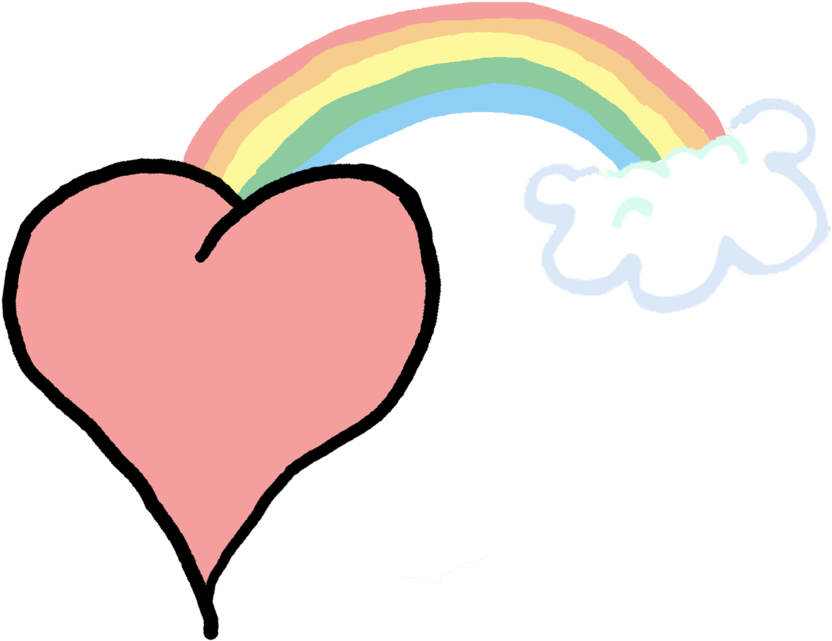 Rainbow Heart's Cutie Mark By Rockerrebecca22 - Cutie Mark Rainbow Heart (900x745)