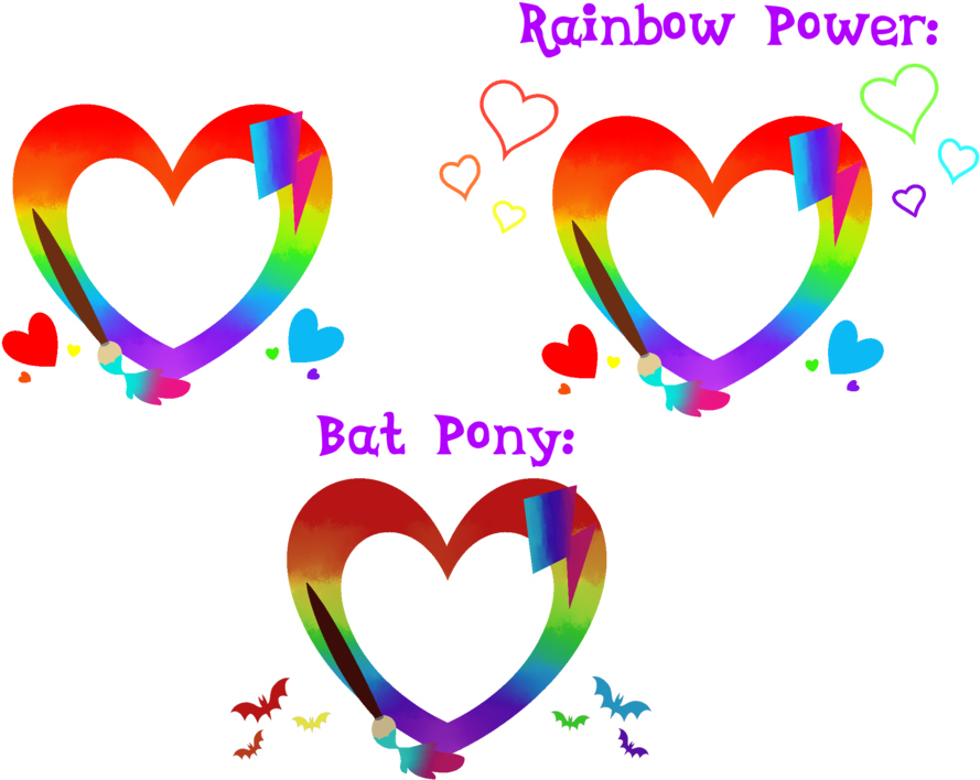 Rainbow Heart's New Cutie Mark By Noreencreatesstuff - Heart (1025x779)