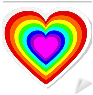 Rainbow Heart Vector (400x400)
