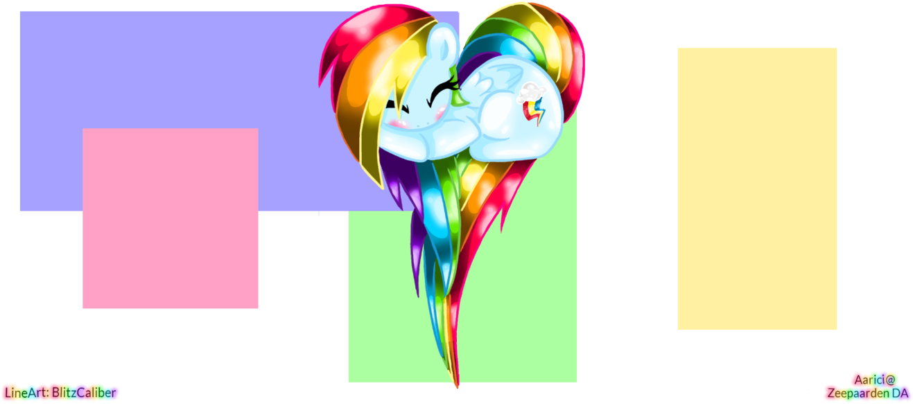 ~rainbow Dash Chibi Heart~ By Zeepaarden - Graphic Design (1330x601)