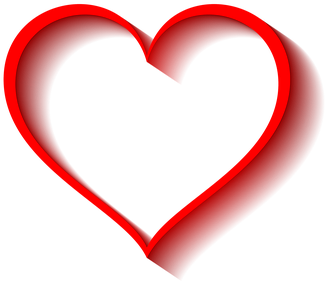 Heart Volume Shadow Transparent Backg - Cuori Rossi Sfondo Trasparente (480x480)