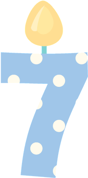 Clip Art - Number 7 Birthday Png (269x460)