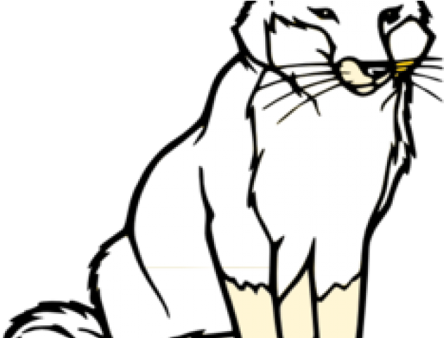 Fox Clipart Black And White - Fox Coloring Page (640x480)