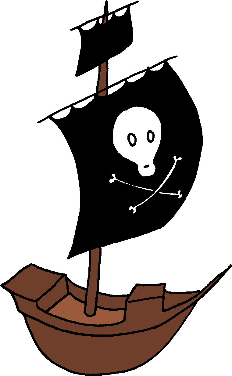 Pirate Clipart Transparent Background - Pirate Ship Clip Art (783x1247)