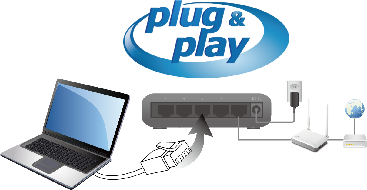 Edimax 5 Port Fast Ethernet Desktop Switch Es 3305p - Edimax Es-5800g V3 Switch - 8 Ports - Unmanaged (1300x692)