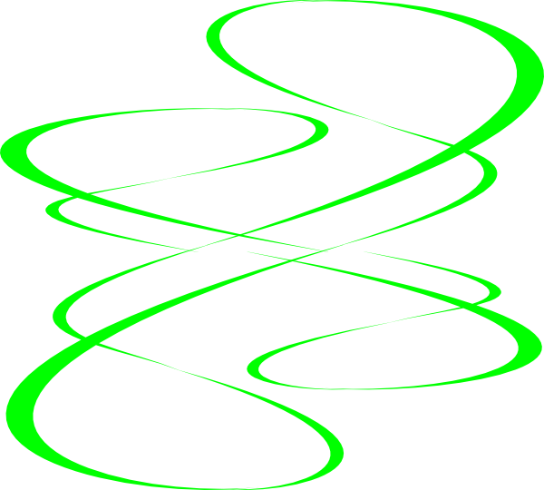 Invitation Green Clip Art - Fancy Lines Clip Art (600x540)