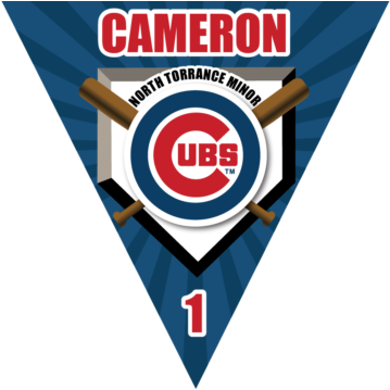 22″ X 22″ Vinyl Triangle Pennant Cubs - Chicago Cubs (375x375)